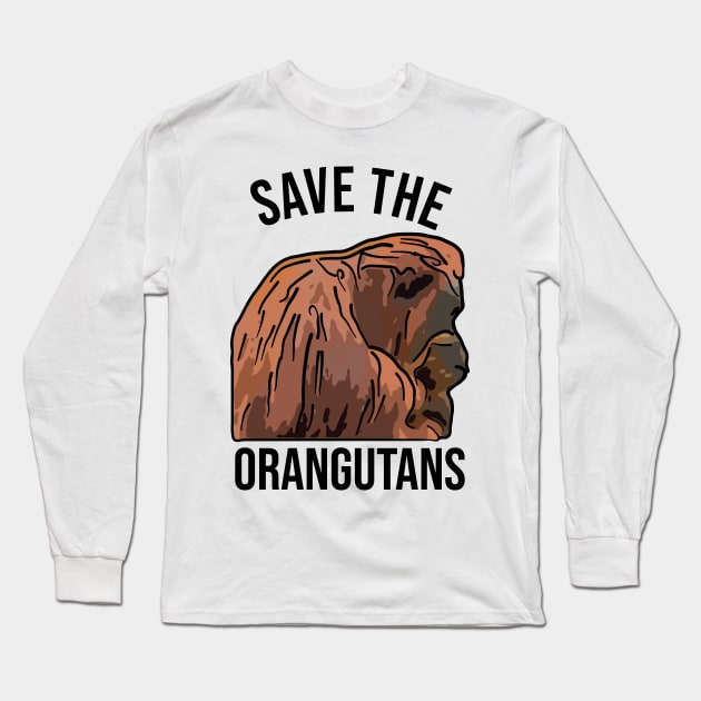 Save the Orangutans Long Sleeve T-Shirt by ardp13